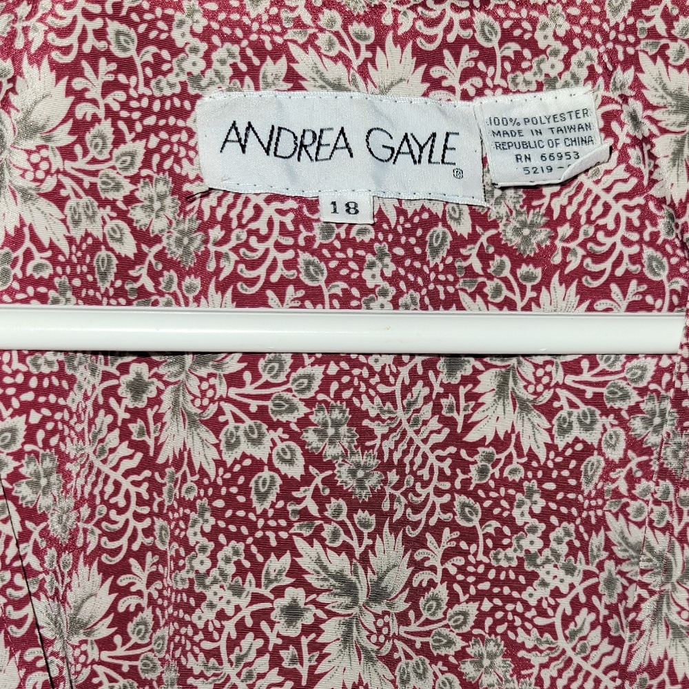 Andrea Gayle Skirt Suit Size 18 - Picture 4 of 10